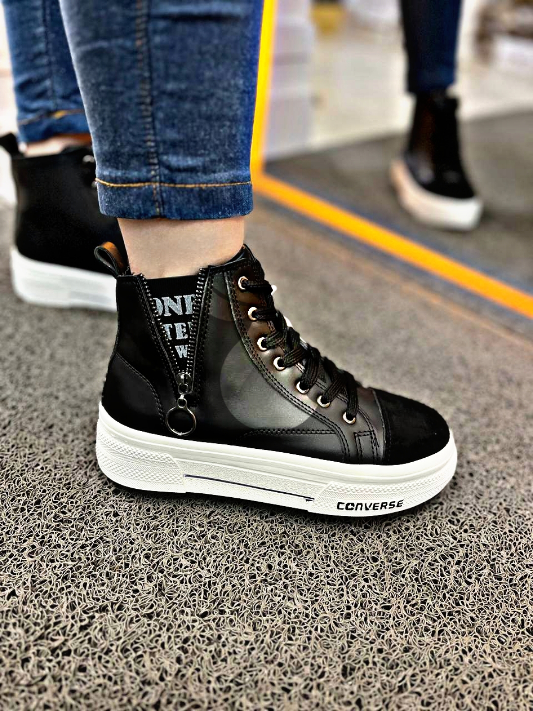 کانورس ساقدار بغل زیپ